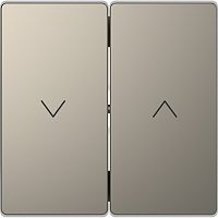 Лицевая панель Schneider Electric Merten D-Life для 2-кл. выключателя жалюзи никель  картинка